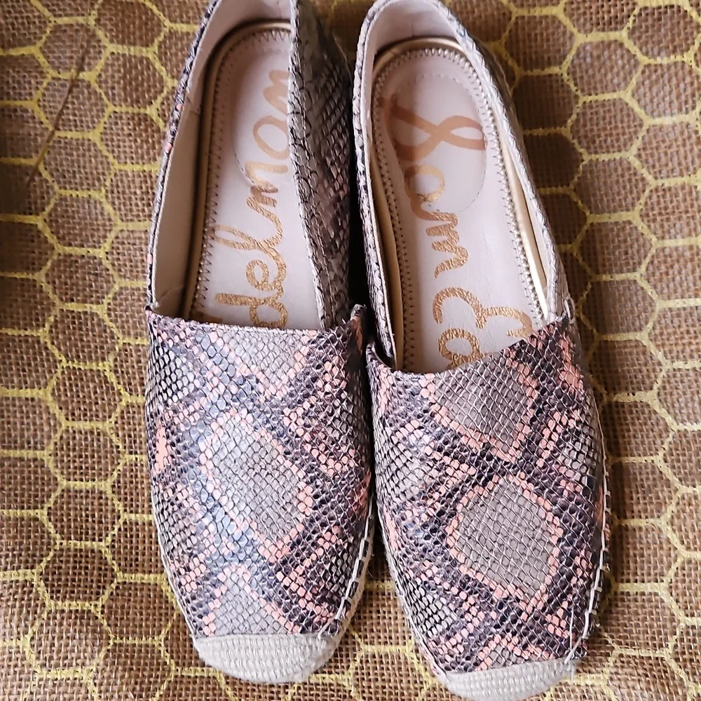 Sam Edelman Khloe Snakeskin Print Espadrilles